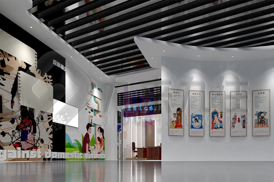 法制教育基地建設，法制教育展廳產品，法院法制教育展廳平面設計