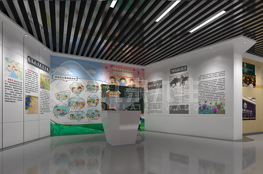 毒品預防教育基地，未成年禁毒教育展廳，禁毒展館，實施方案