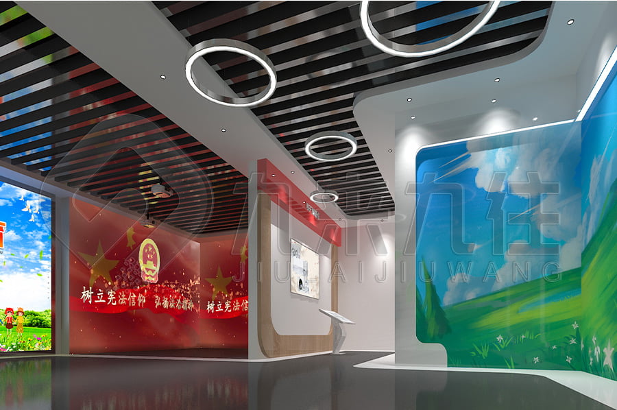 法治宣傳展廳，法治示范展廳升級改造，法院法制展廳設計布局