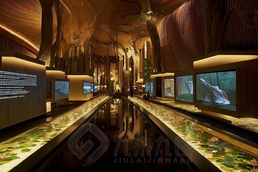 聲光電地質(zhì)保護展廳設(shè)計,高科技展覽館裝修方案,互動地質(zhì)保護展館建設(shè)