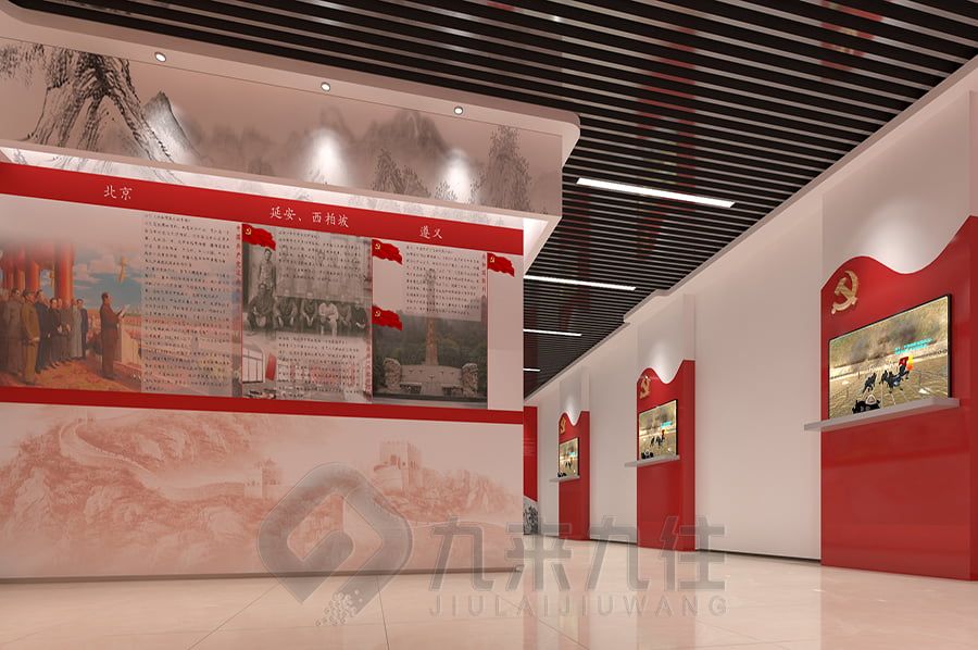 VR紅色黨風傳承館設(shè)計, 現(xiàn)代展覽館施工技術(shù), 高科技展廳裝修風格