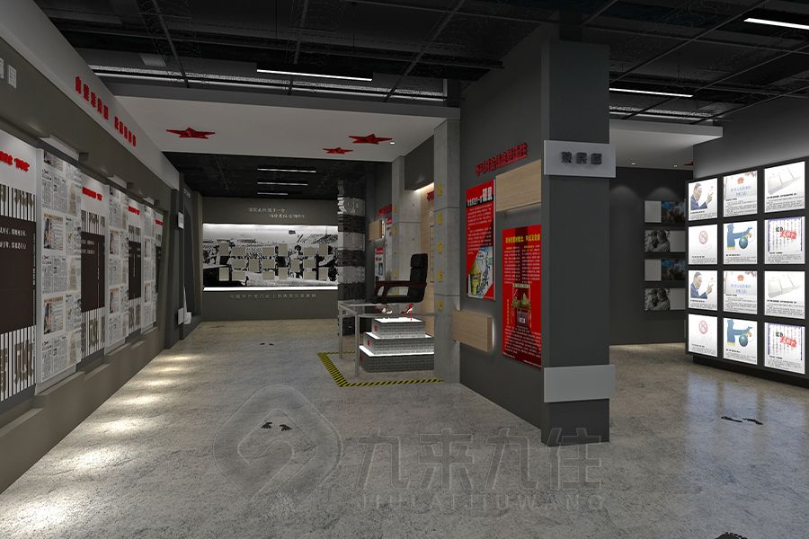 現(xiàn)代化廉潔館設計公司,高科技展廳施工技術(shù),環(huán)保智能展覽館裝修