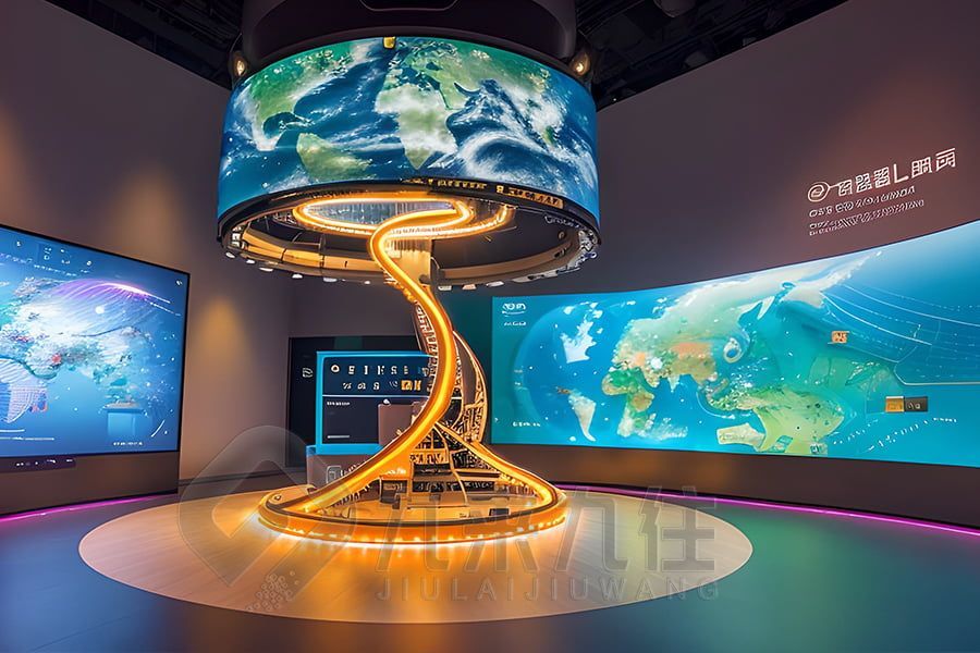 沉浸式科普博物館設(shè)計(jì),高科技展覽館施工,環(huán)保智能展廳裝修