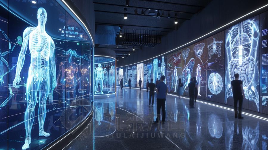 智慧老年健康展廳設計,高科技展覽館建設方案,多媒體智能化展覽館設計公司