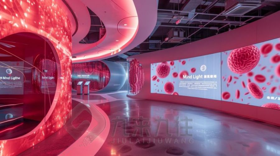 互動(dòng)醫(yī)技科普體驗(yàn)館設(shè)計(jì),數(shù)字化醫(yī)療技術(shù)展廳施工,九來(lái)九往多媒體醫(yī)療展館建設(shè)