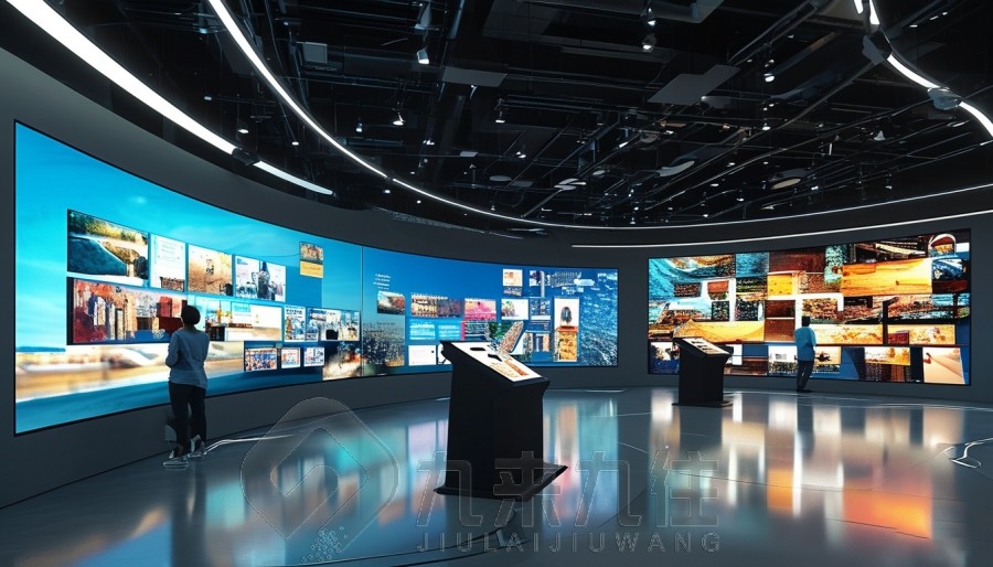 鞏義國防教育基地設(shè)計(jì),多媒體設(shè)備創(chuàng)意展廳,最新展廳效果圖