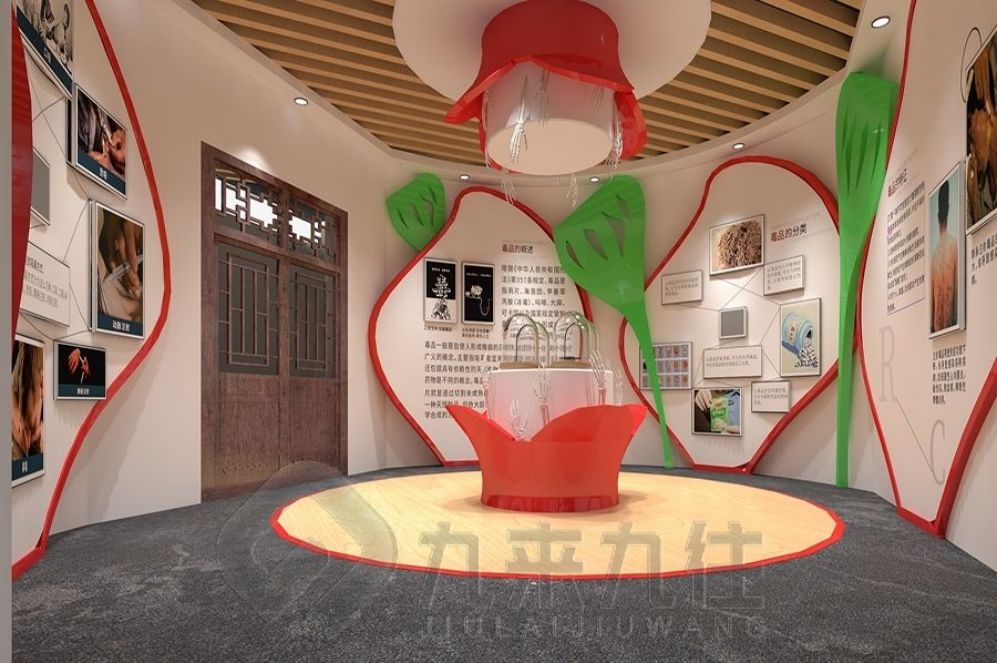 禁毒教育展廳設(shè)計(jì), 創(chuàng)意互動(dòng)方案, 多媒體展示技術(shù), 教育基地