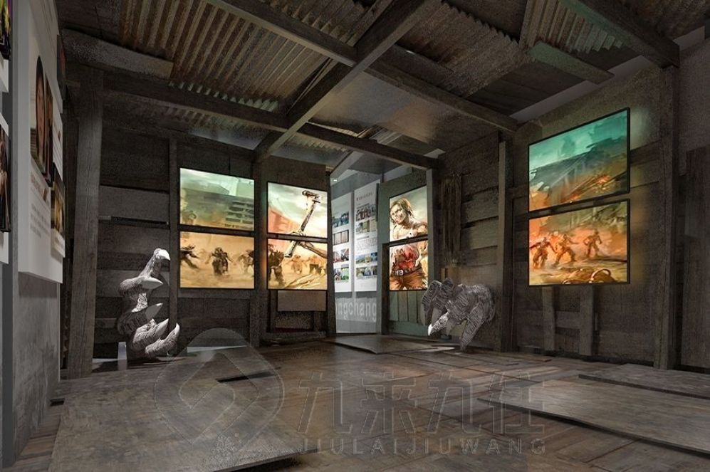 國(guó)防教育基地設(shè)計(jì), 互動(dòng)多媒體展示, 現(xiàn)代化展廳