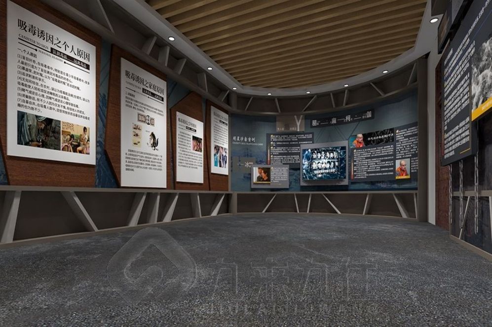 毒品預防教育基地, 互動多媒體禁毒展廳, 禁毒展廳設(shè)計, 多媒體設(shè)備施工, 創(chuàng)新禁毒教育