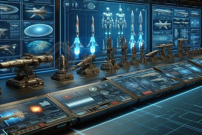 區(qū)人武部國防教育基地設(shè)計效果圖，高科技國防教育館方案，多媒體國防教育展廳設(shè)計公司