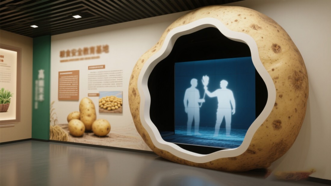 智能糧食安全教育展廳效果圖